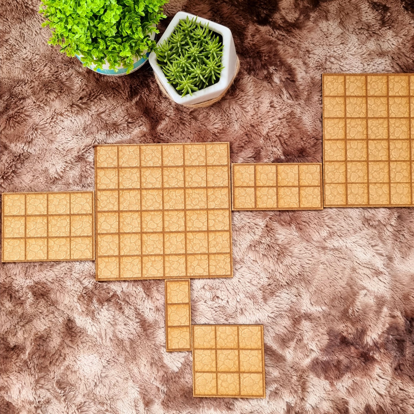 24 Dalles avec motifs pierres