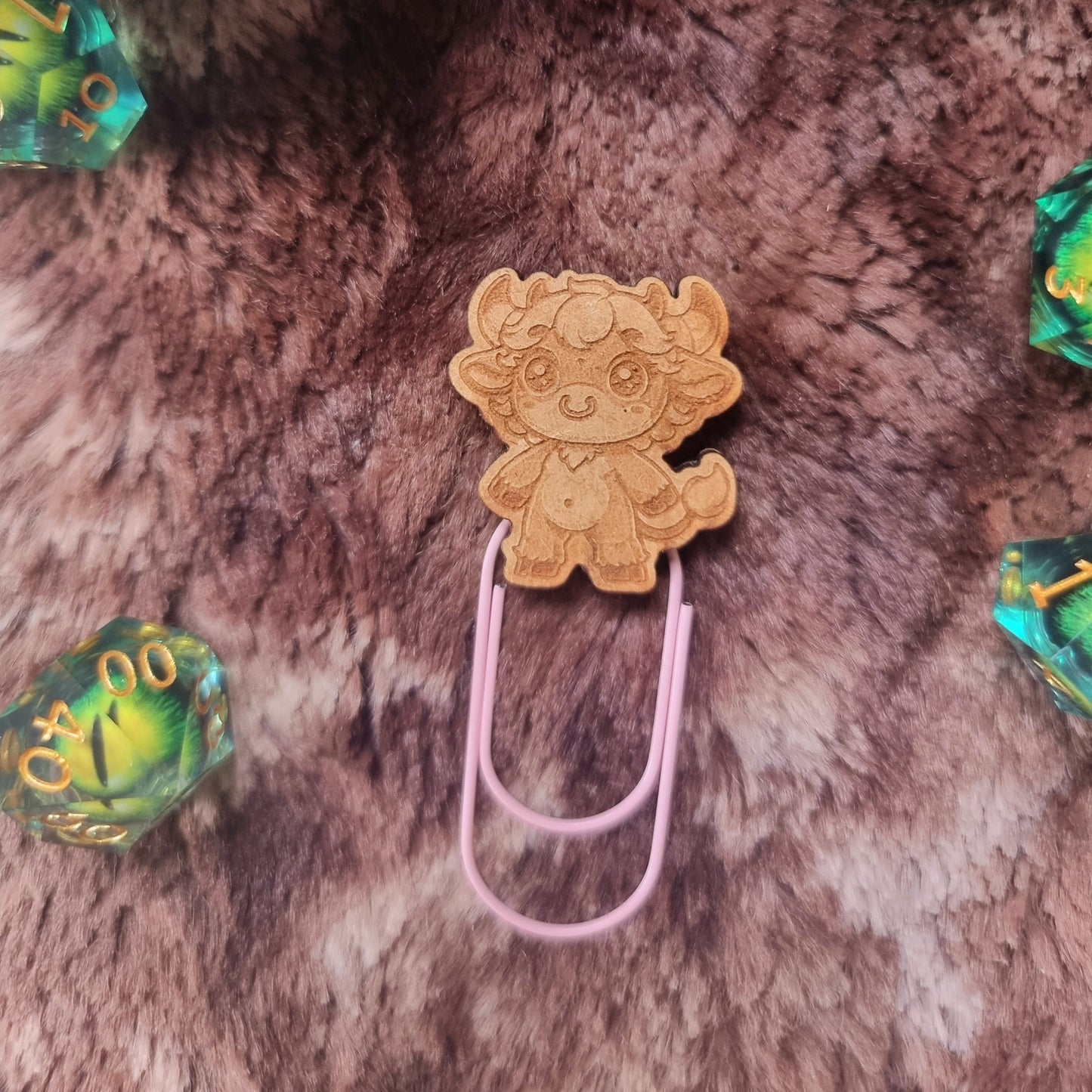 Trombone Rose en bois pour carnets
