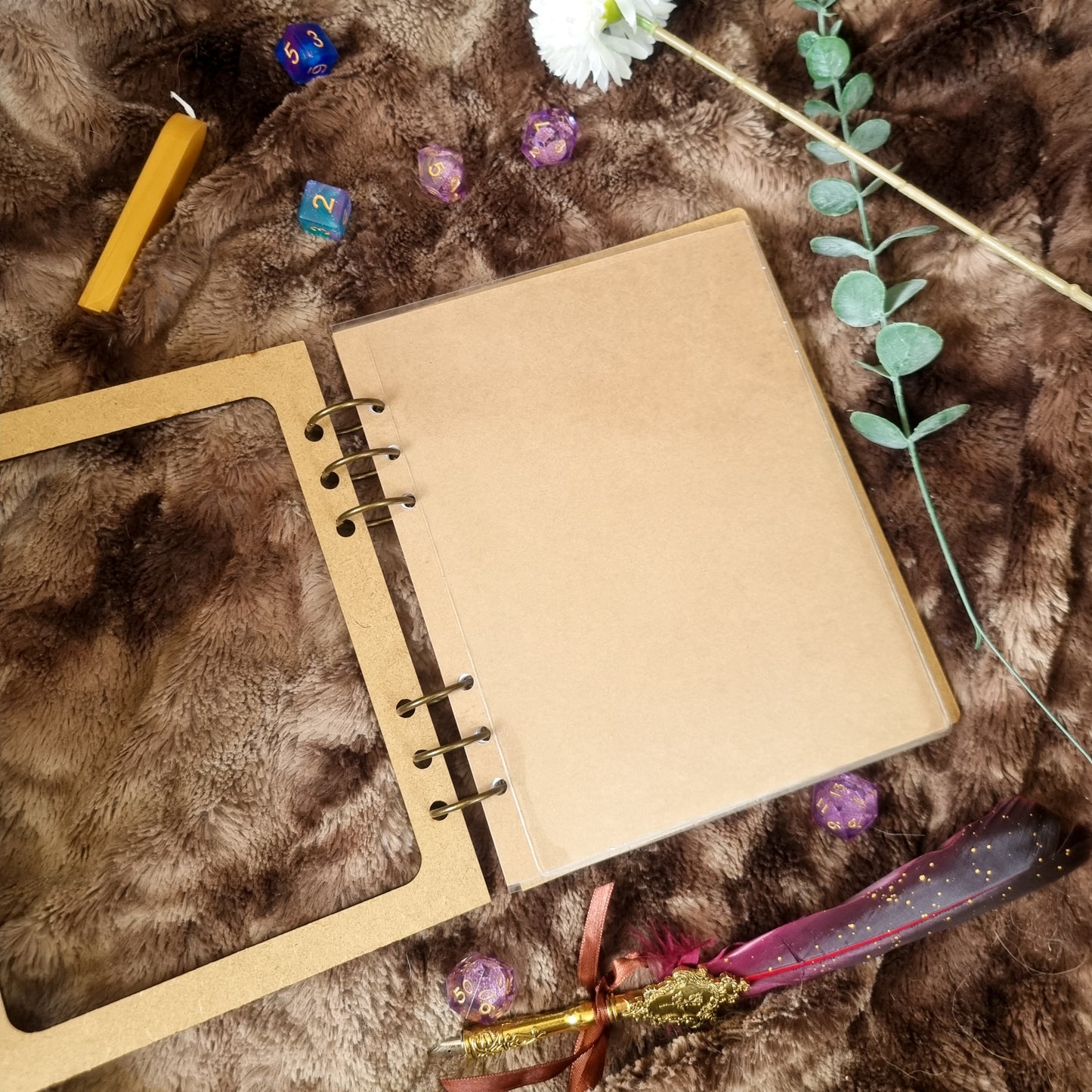 Carnet en bois Customisable Cyberpunk