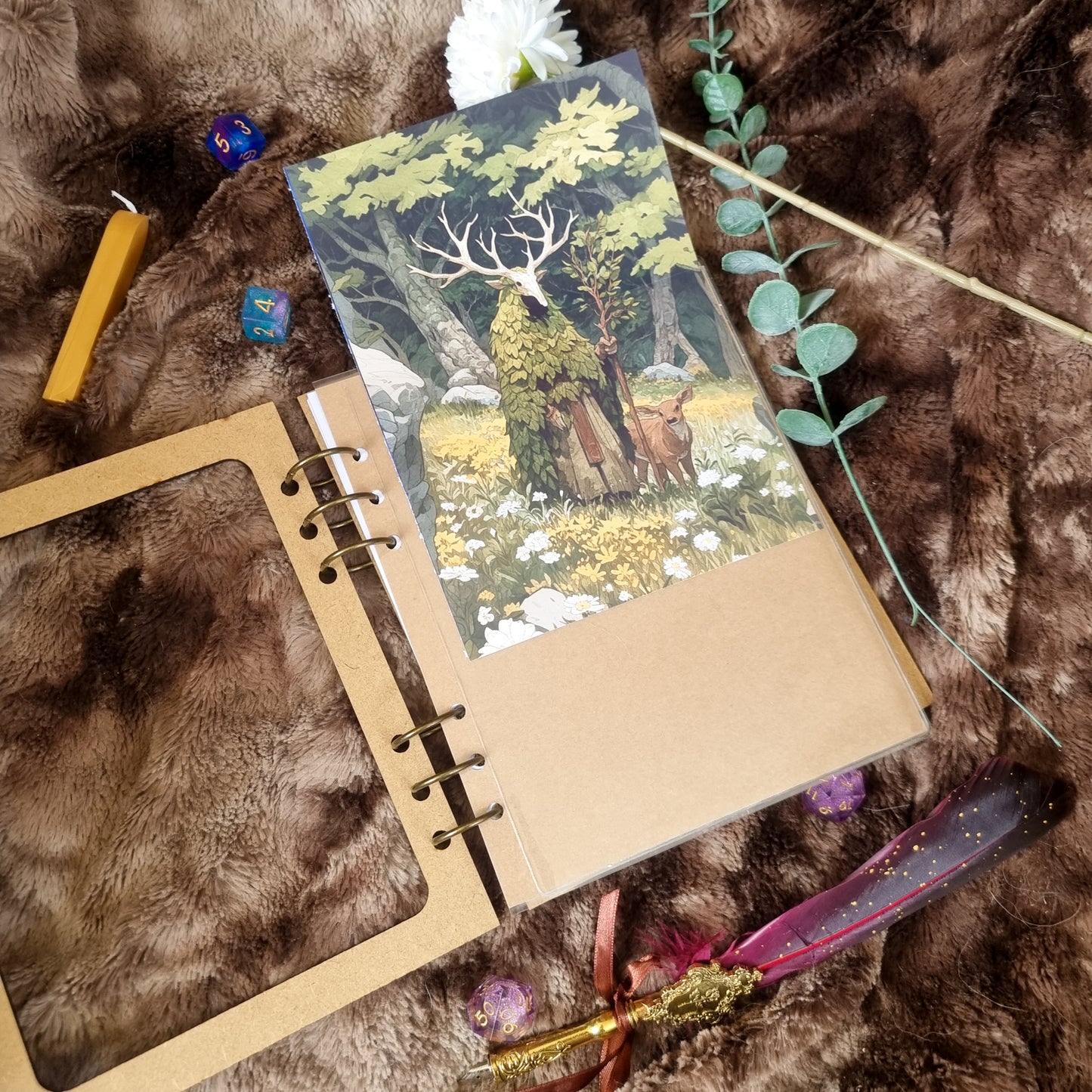 Carnet en bois Customisable Cyberpunk