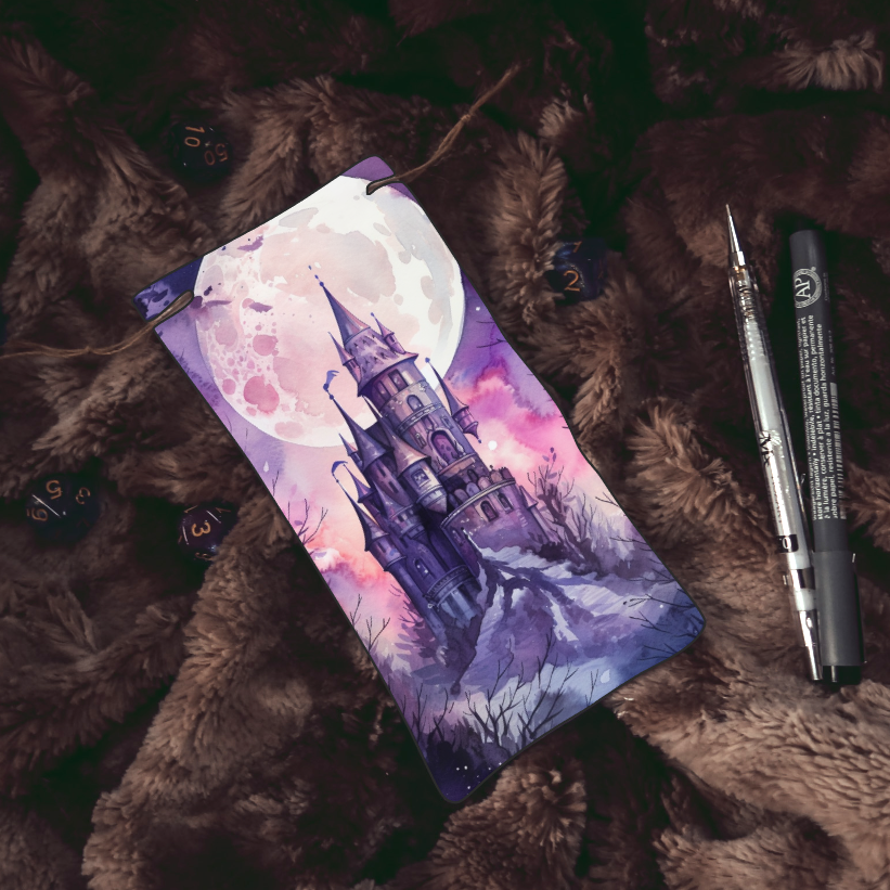 Petit pochon protection des dés, tokens et cartes Château hanté