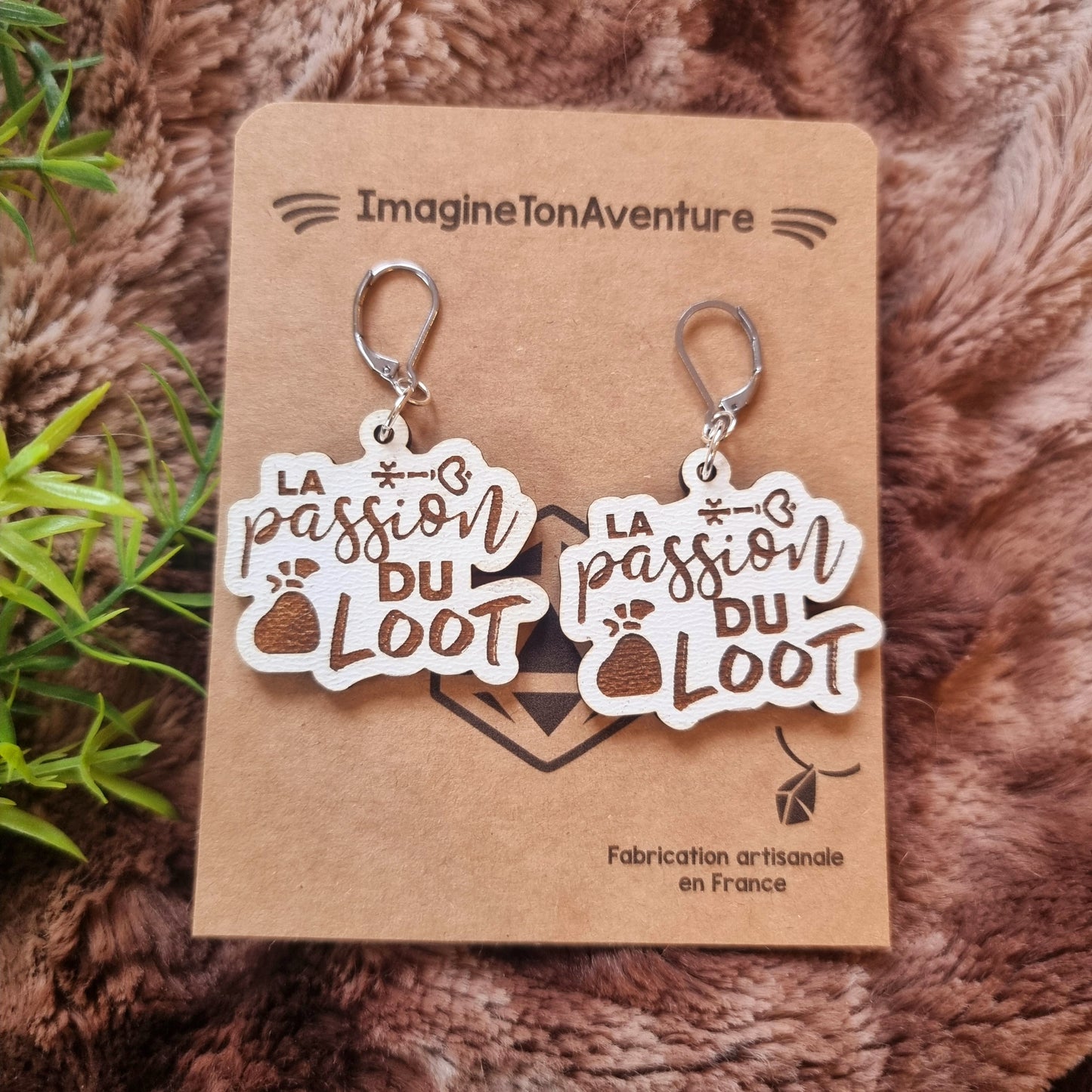 Boucles d'oreilles pendantes La passion du loot