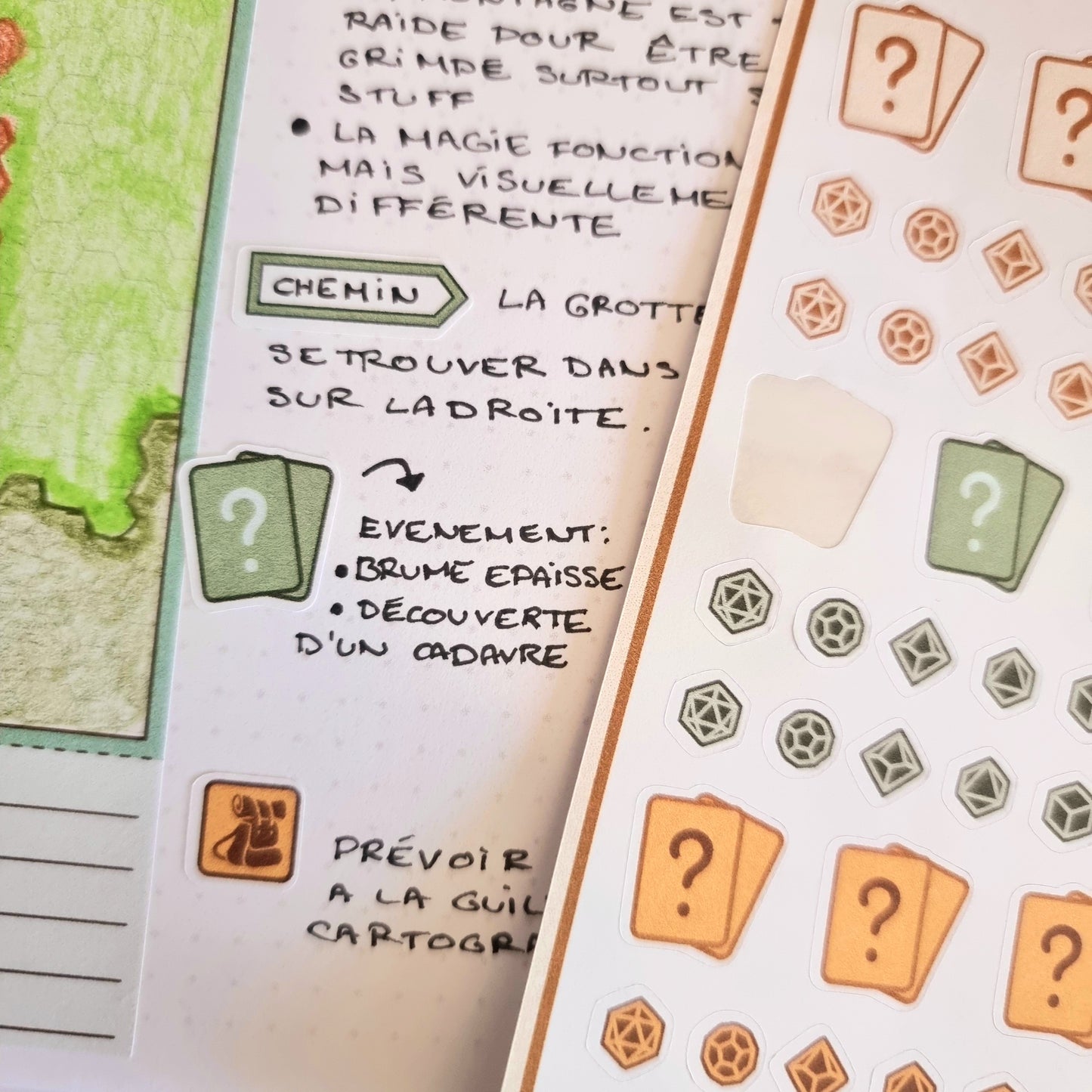 Planche d'autocollants Mat Système Nuit Sombre