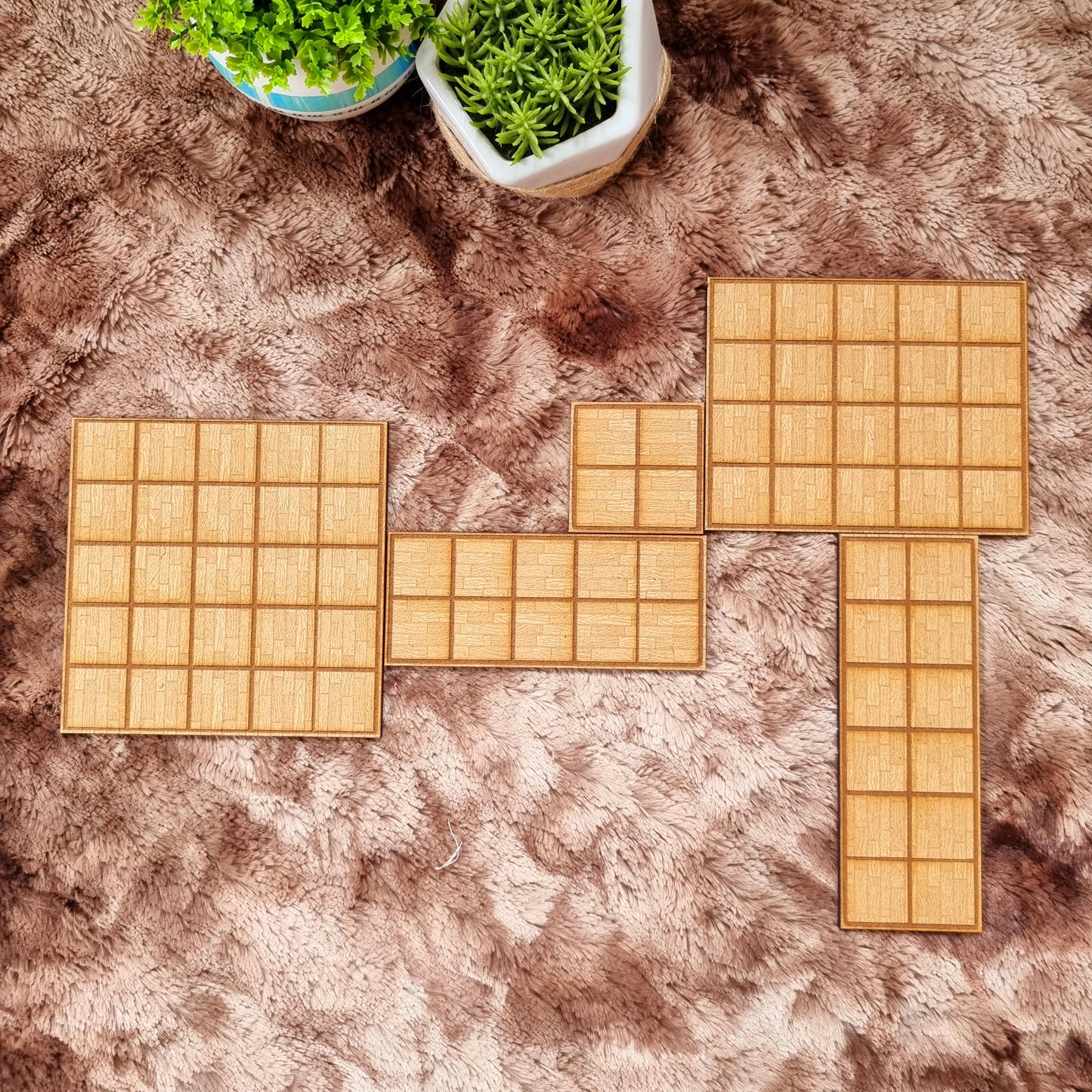 24 Dalles avec motifs plancher
