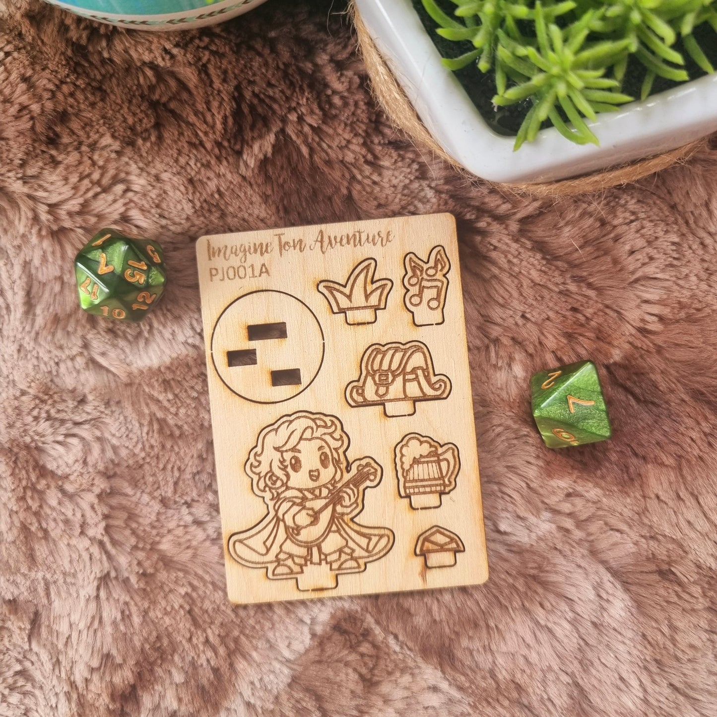 Barde Token en bois PJ001A