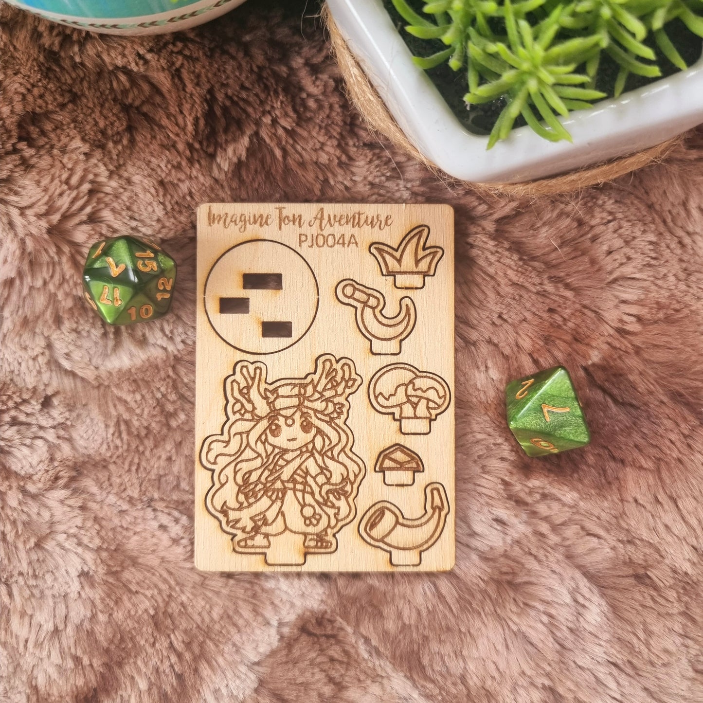 Druide Token en bois PJ004A