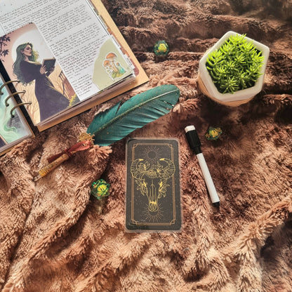 Oracle et tourments format tarot Crâne
