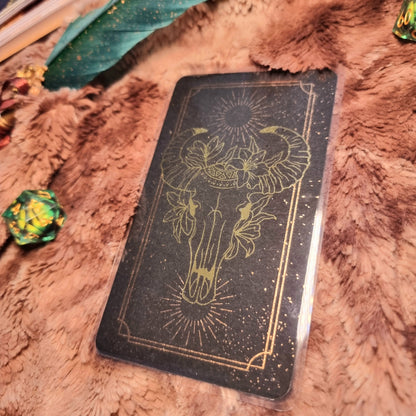Oracle et tourments format tarot Crâne