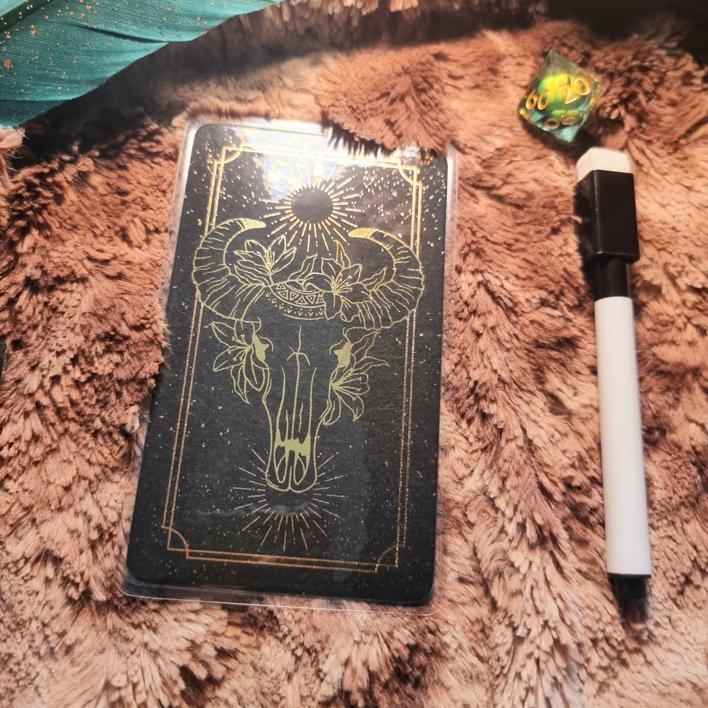 Oracle et tourments format tarot Crâne
