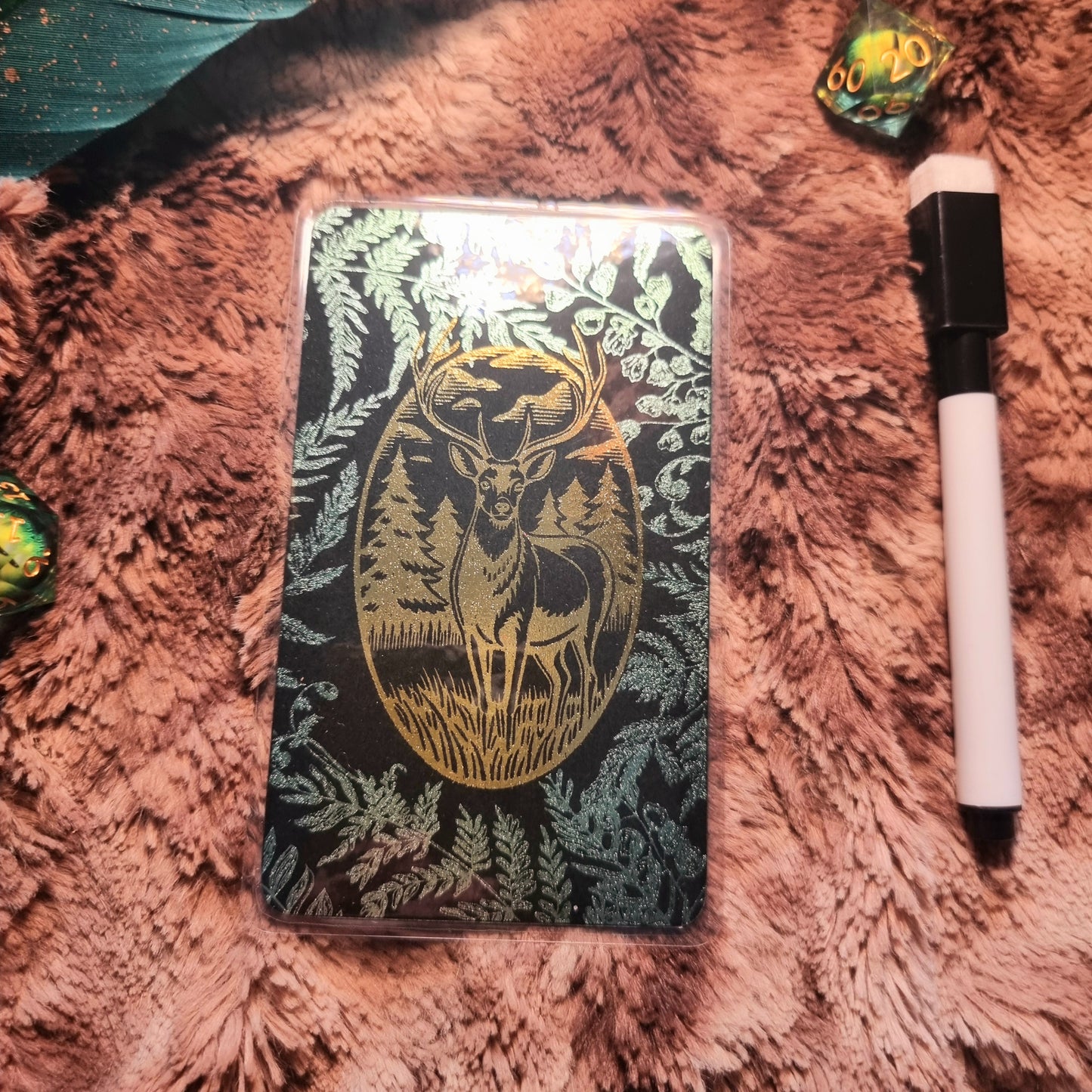 Oracle et tourments format tarot Cerf