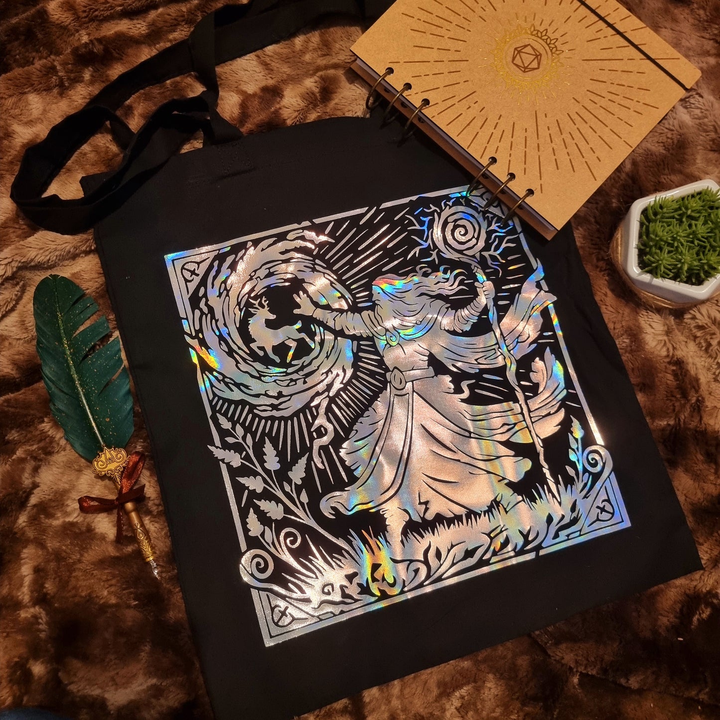 Tote Bag de matériel Mage puissant NOIR