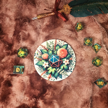 Sous-tasse rond Dé de la nature