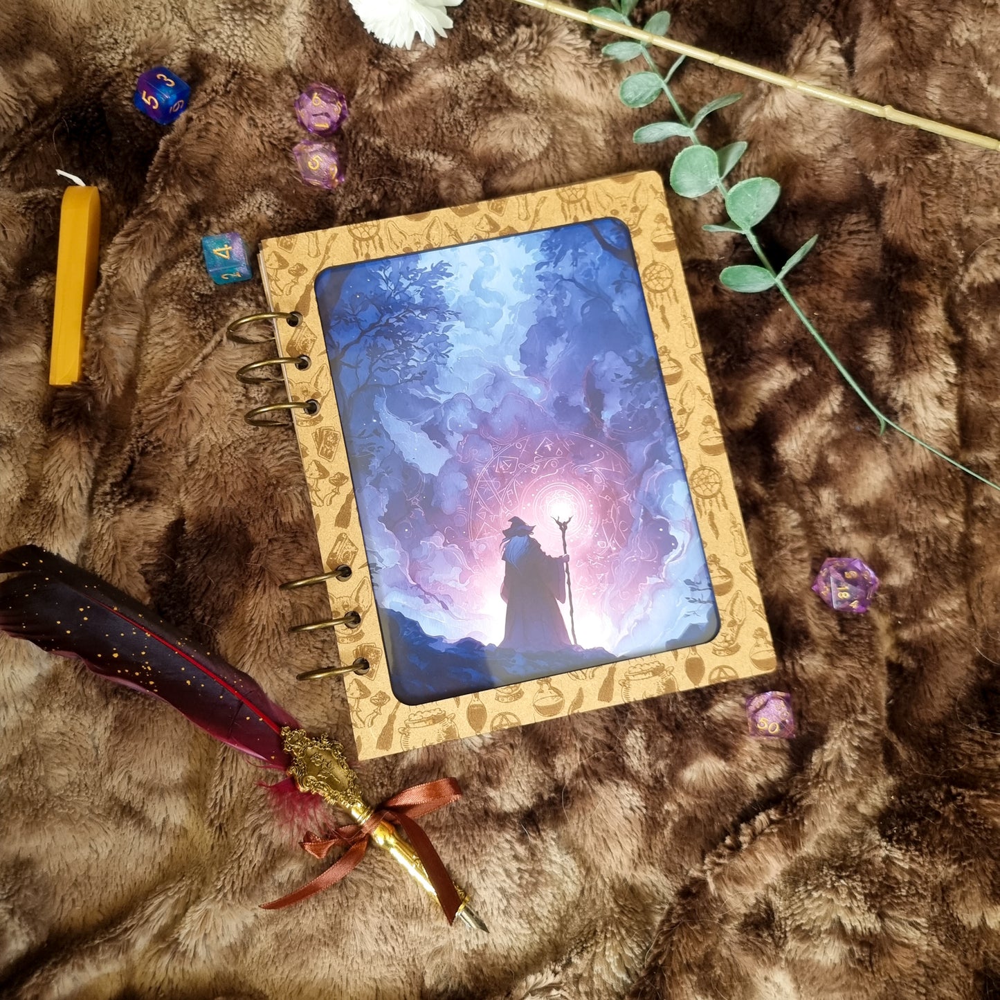 Carnet en bois Customisable Mystique