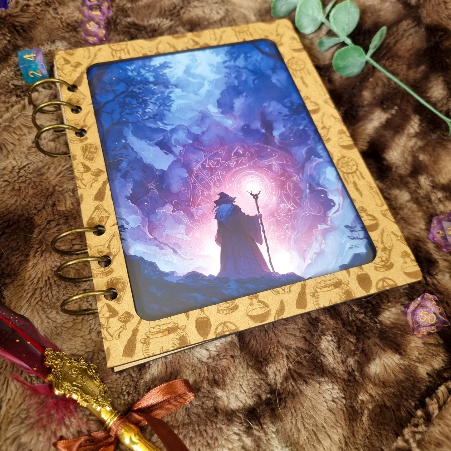 Carnet en bois Customisable Mystique