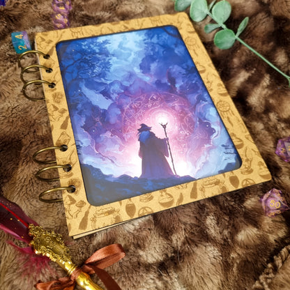 Carnet en bois Customisable Mystique