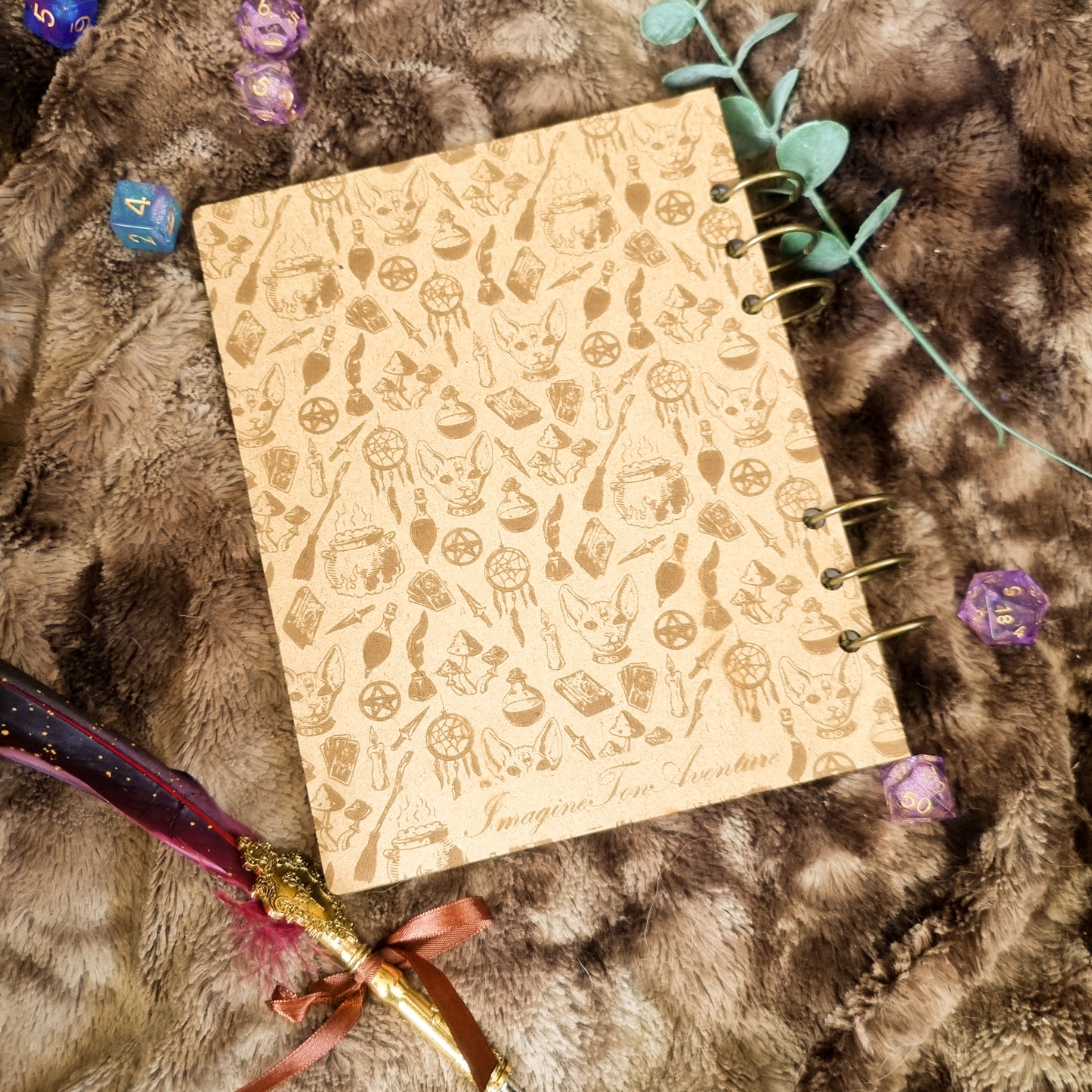 Carnet en bois Customisable Mystique