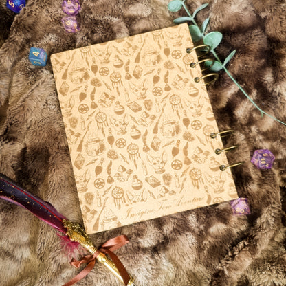 Carnet en bois Customisable Mystique