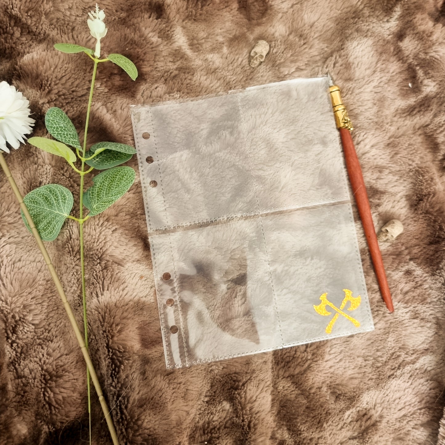 Pochette pour carnets 4 sections