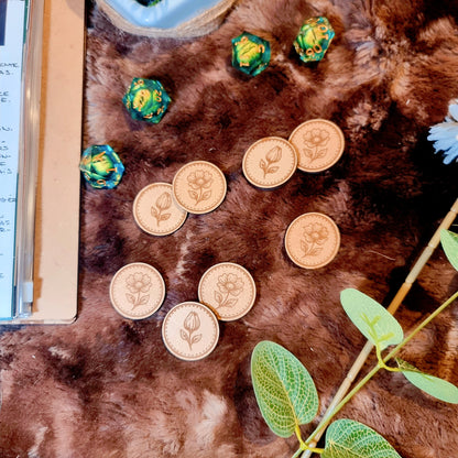 Jetons JDR Saga - Fleurs