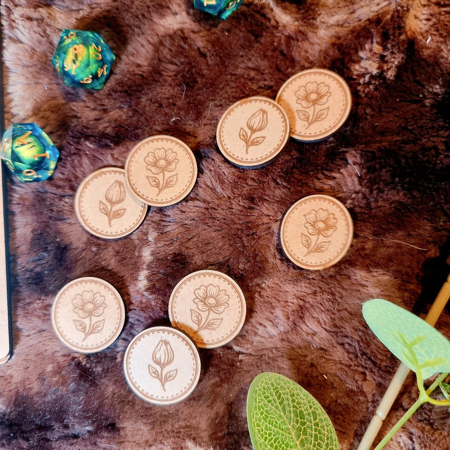 Jetons JDR Saga - Fleurs