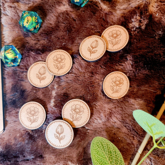 Jetons JDR Saga - Fleurs
