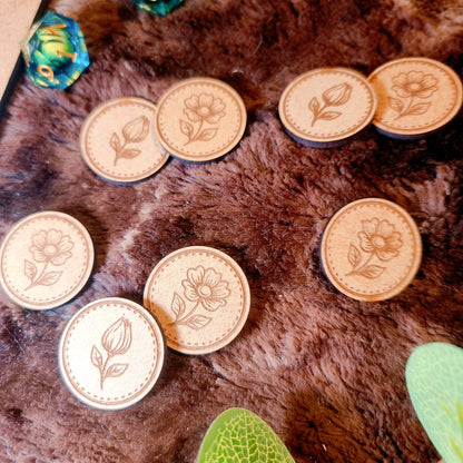 Jetons JDR Saga - Fleurs