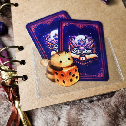 Pochette autocollante Dragonnet de glace