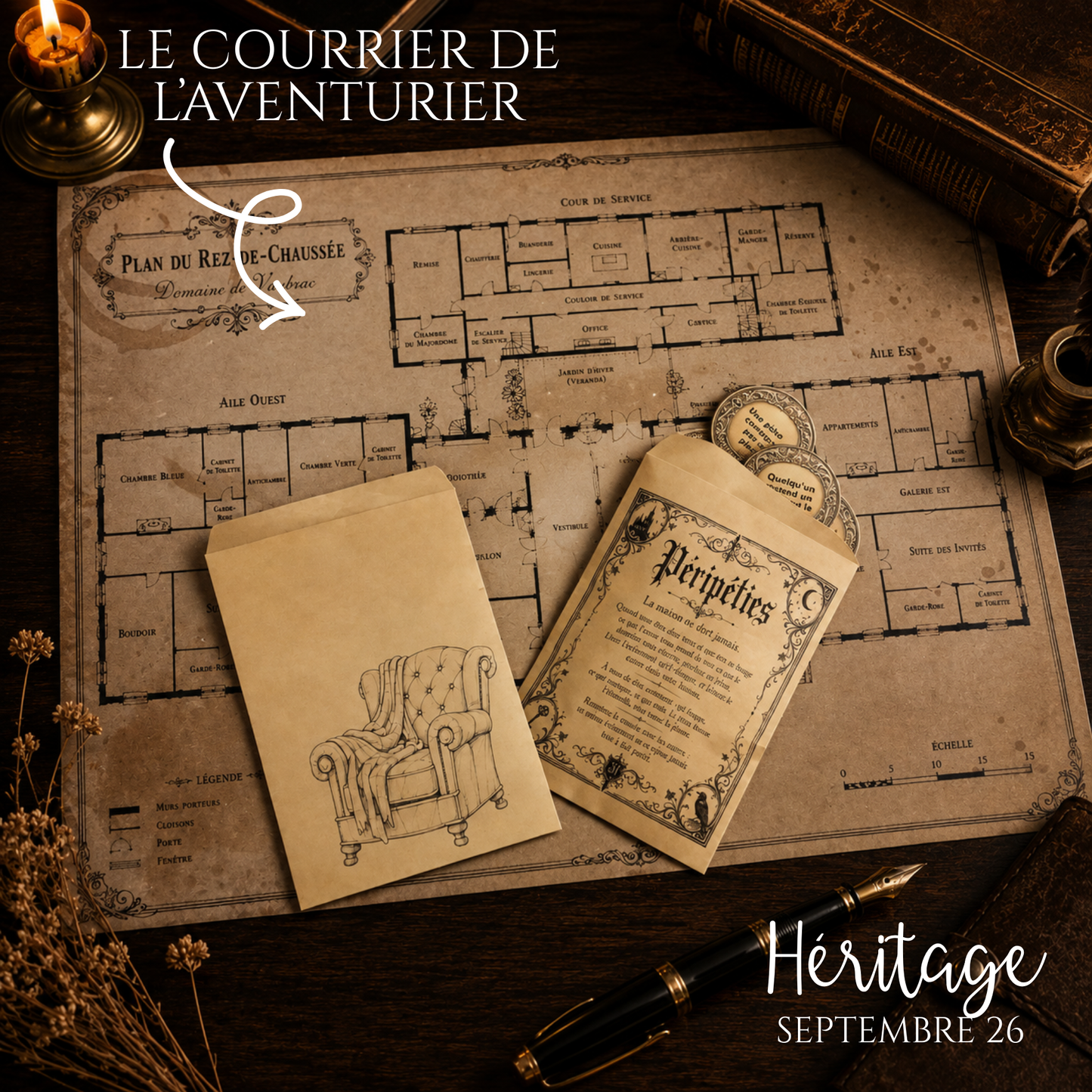 [ABONNEMENT] Le courrier des quêtes : Héritage - Septembre 2026 en cours