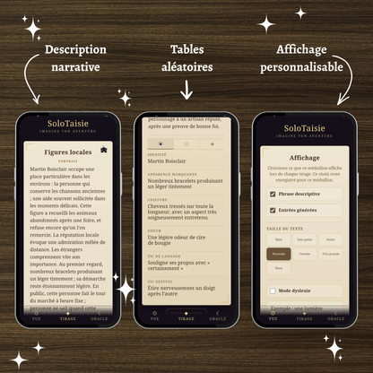 Talisman générateur : Figures locales d'univers médiéval fantastique