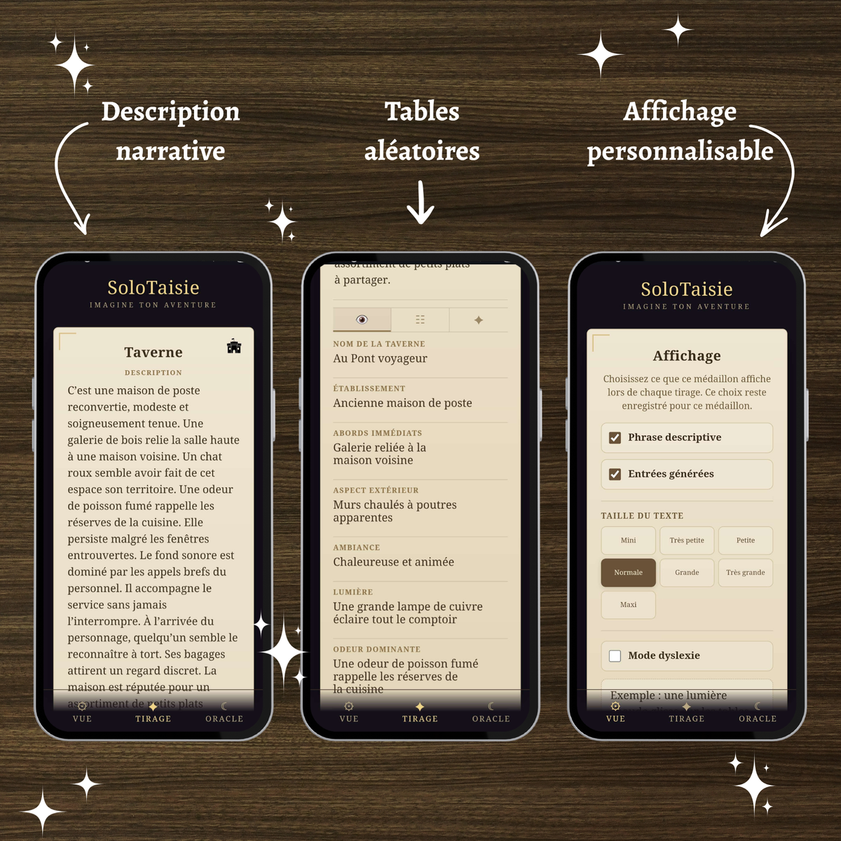 Talisman générateur : Tavernes d'univers médiéval fantastique