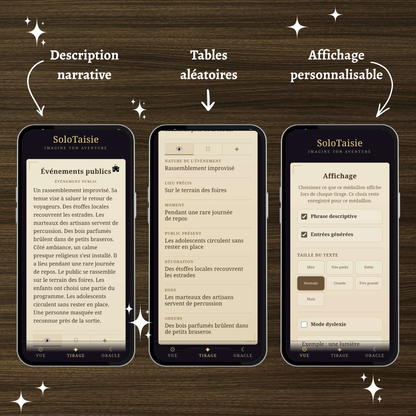 Talisman générateur : Evénements publics d'univers médiéval fantastique