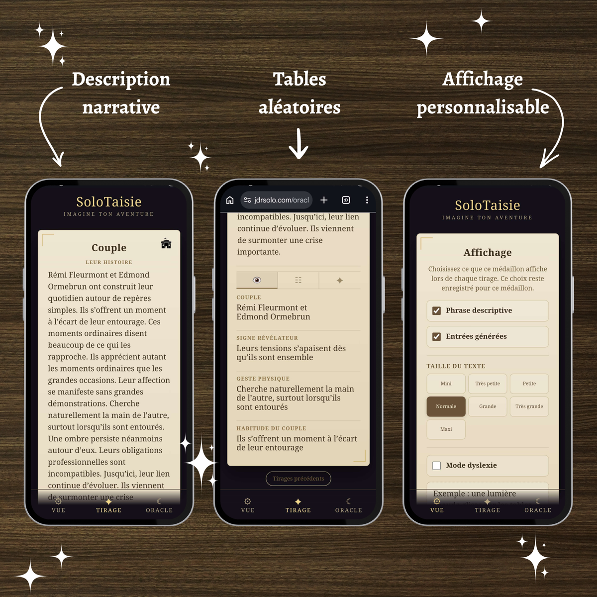 Talisman générateur : Couples d'univers médiéval fantastique