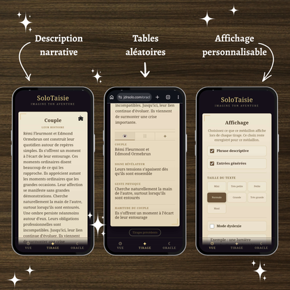 Talisman générateur : Couples d'univers médiéval fantastique