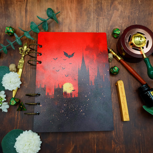 Carnet en bois Vol sur la ville