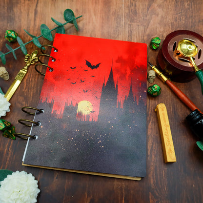 Carnet en bois Vol sur la ville