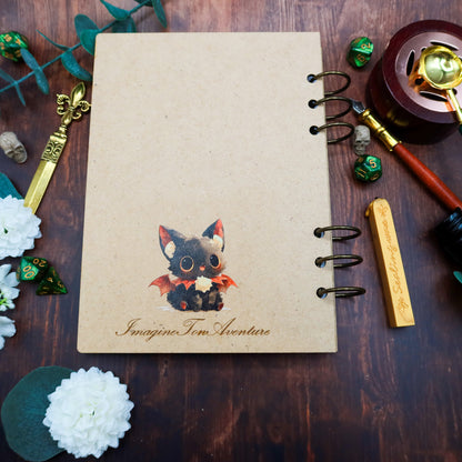 Carnet en bois Vol sur la ville