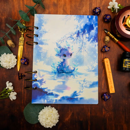 Carnet en bois Dragonnet de glace