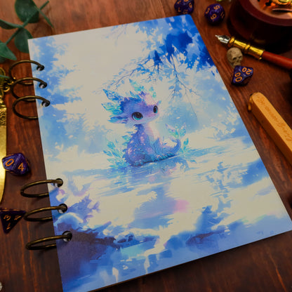 Carnet en bois Dragonnet de glace