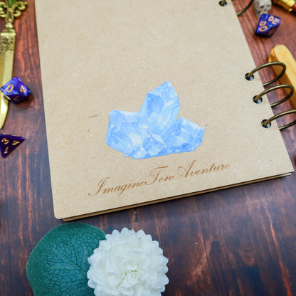 Carnet en bois Dragonnet de glace