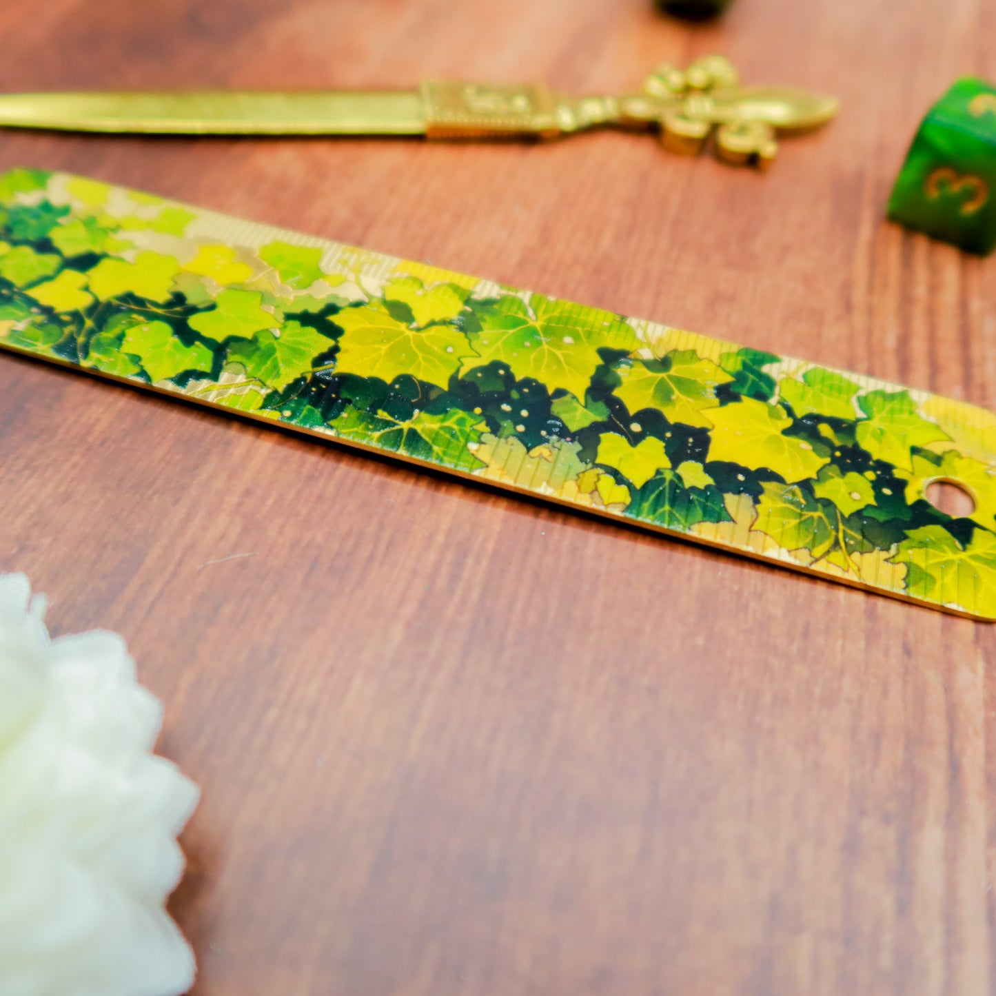 Règles en laiton lierre