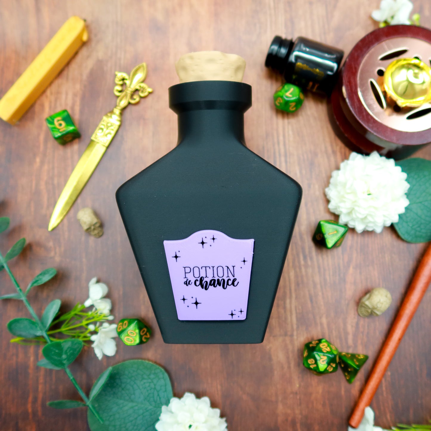 Tour à dés Potion de chance Noire