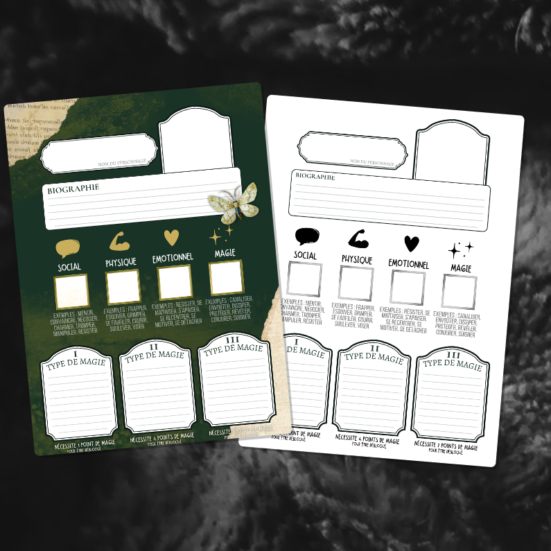 [PDF] Saga - Fiches Personnages