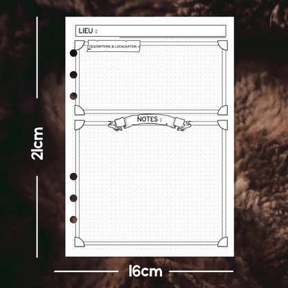 Recharge Feuilles A5 Suivi de campagne pour carnets