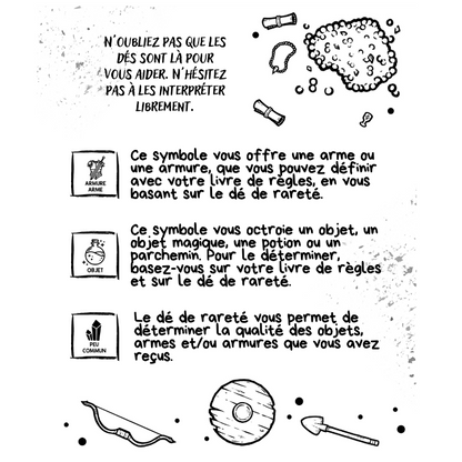 5 dés de génération de récompense/loot
