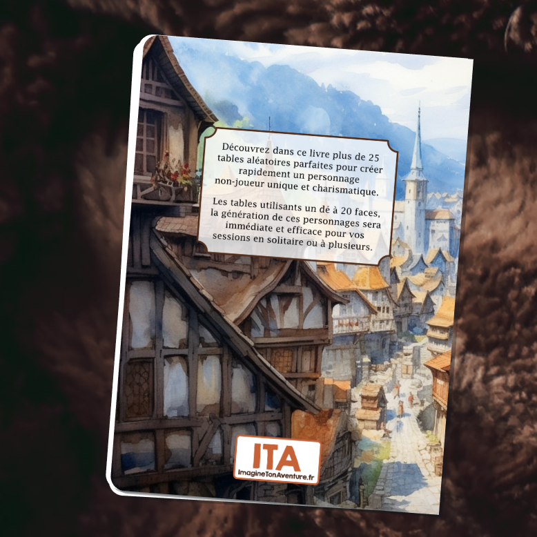 PNJ - Tables Aléatoires essentielles pour JDR solo ou sur table PDF