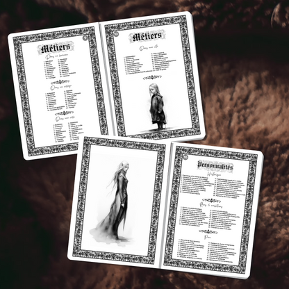 PNJ - Tables Aléatoires essentielles pour JDR solo ou sur table PDF