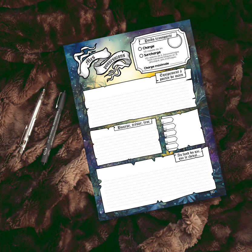 Fiches personnages DD5 Digital Classe Druide