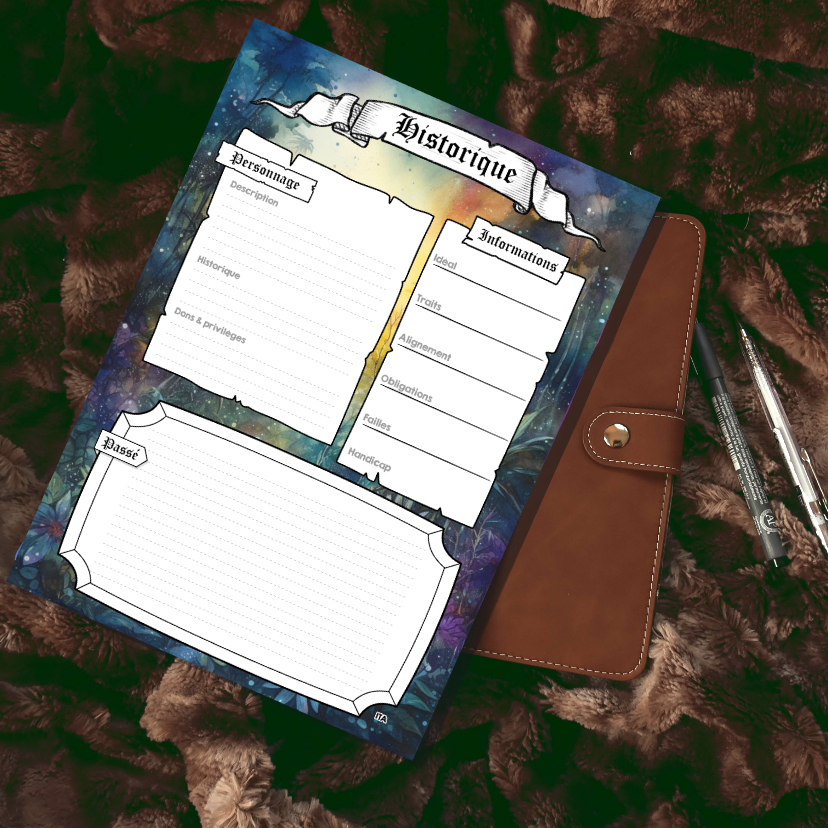 Fiches personnages DD5 Digital Classe Druide