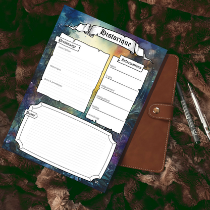 Fiches personnages DD5 Digital Classe Druide