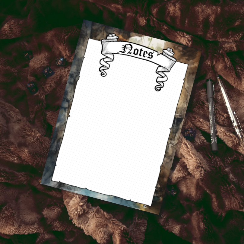 Fiches personnages DD5 Digital Classe Roublard